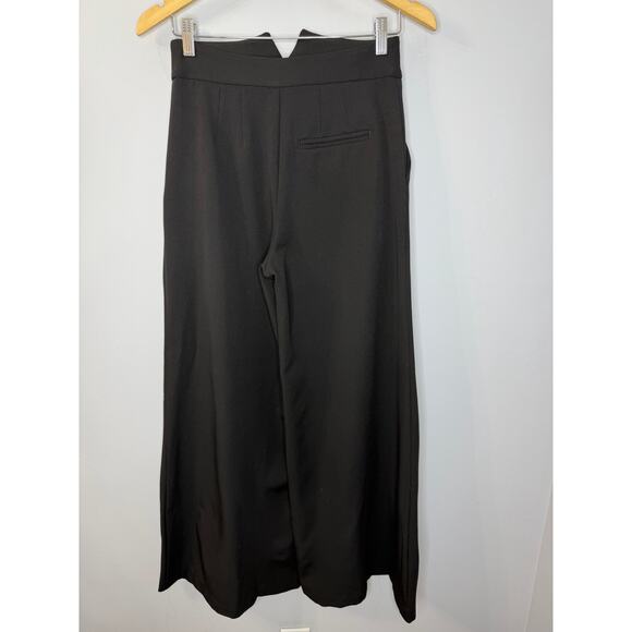 Maeve Anthropologie High-Waisted Wide-Leg Trousers Black Pant Sz 2 NWOT - Picture 11 of 15